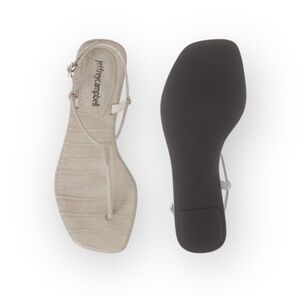 Jeffrey Campbell Boca thin strap sandal gray 7.5